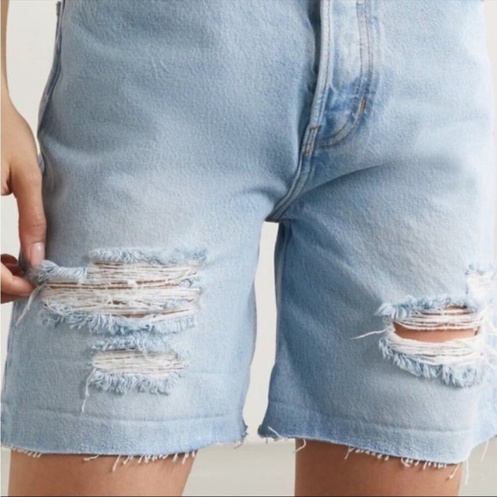 Reformation high waist jean shorts 25 - Picture 4 of 9
